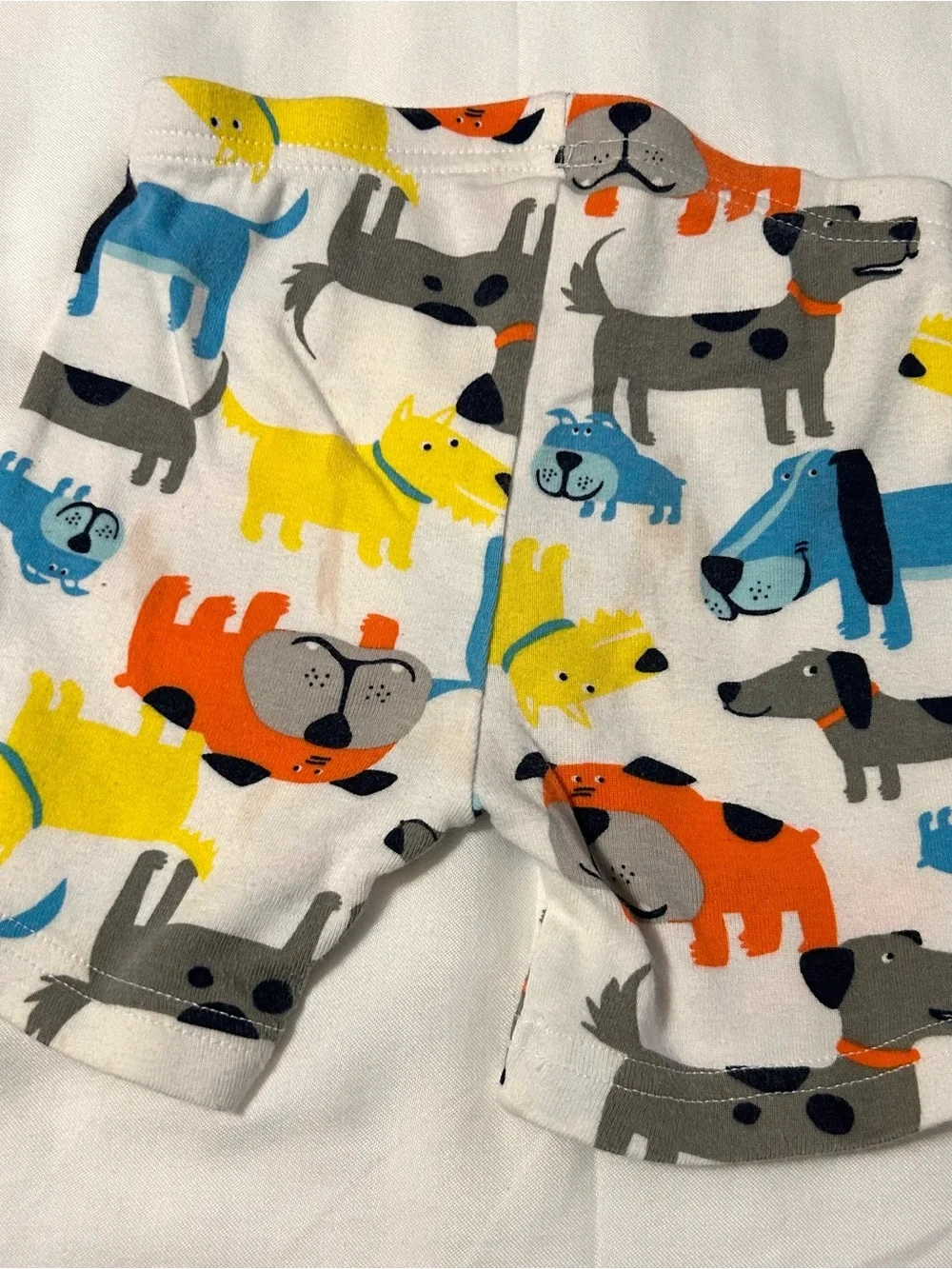 Striped Blue and White Kids Shorts